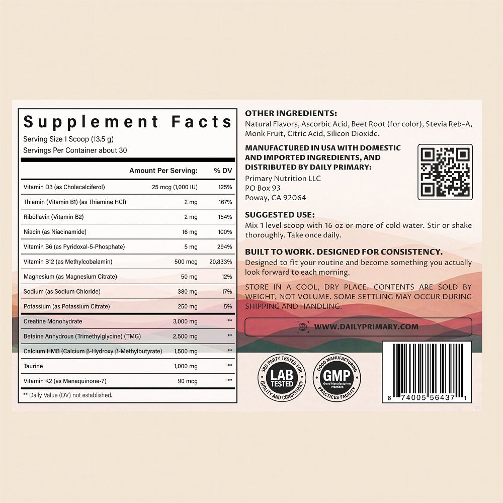 Ascend — Daily Wellness Formula | Desert Citrus Flavor