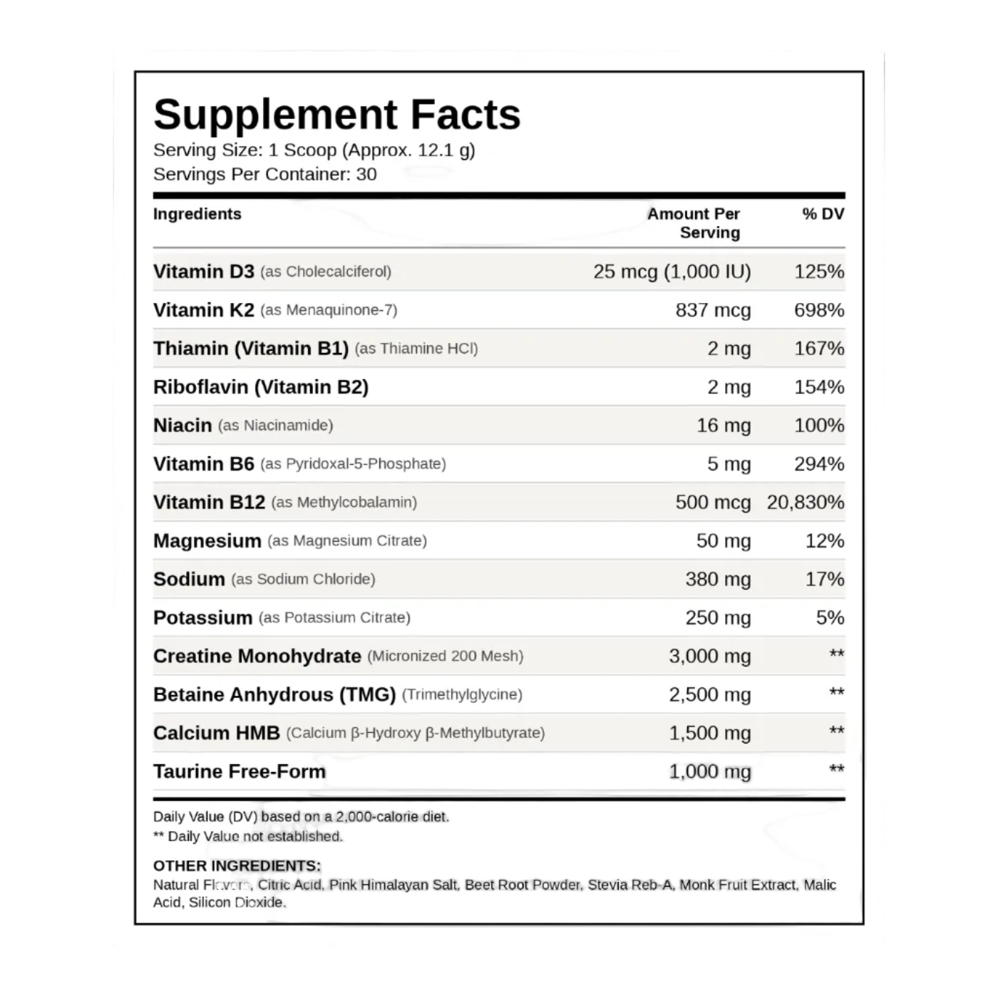 Ascend AM Formula Daily Support Powder Flavor Desert Citrus (Natural)
